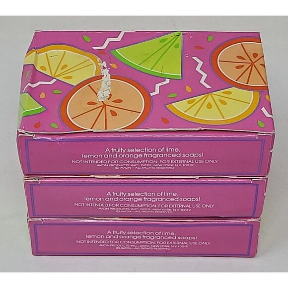 3 Boxes of 3 pc-Avon Decorative Citrus Scents Soap Set-Fruit Slice Shape NOS U95 - Picture 5 of 5